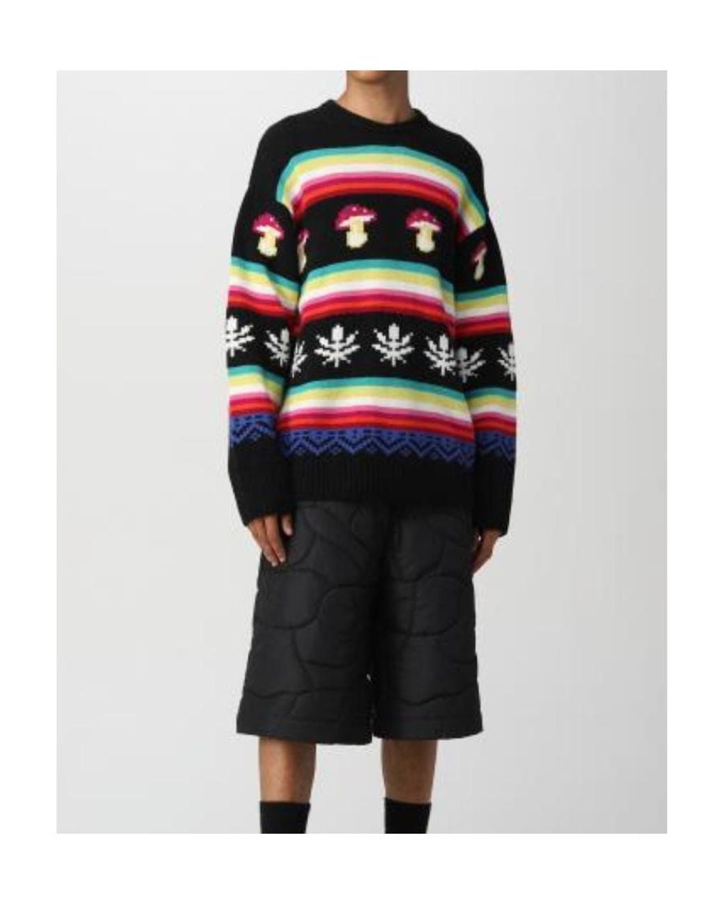 MSGM Black Logo Sweater for men