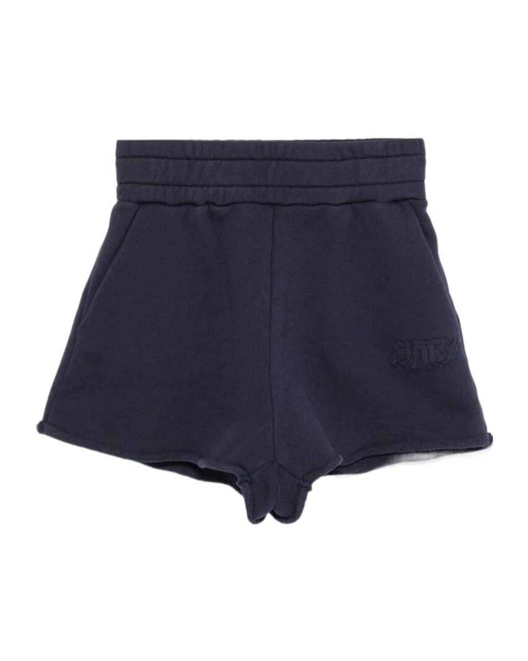 Autry Blue Elasticated Waistband Track Shorts