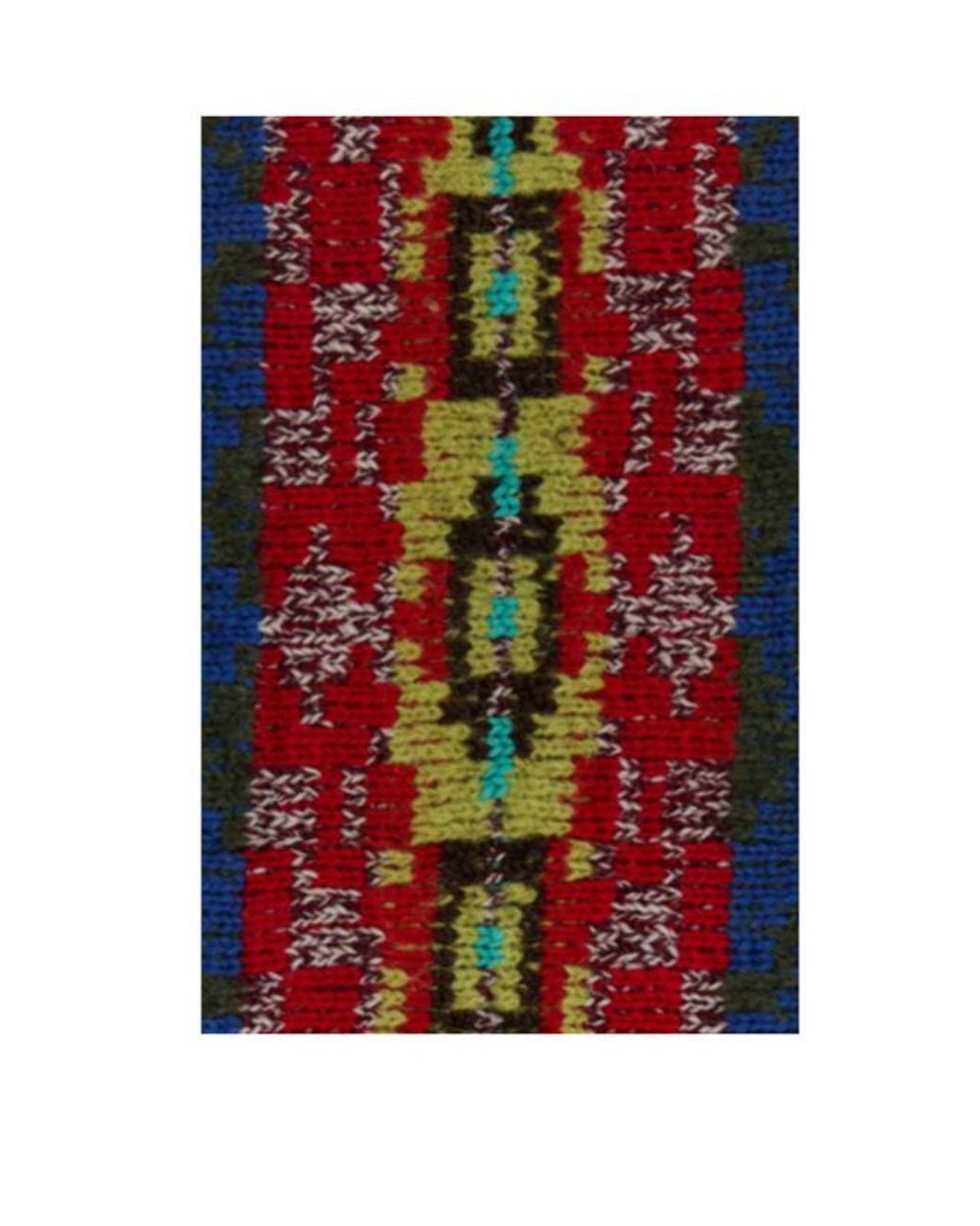 Dries Van Noten Red Marka Fringe Scarf for men
