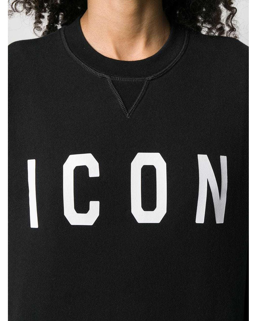 DSquared² Black Logo Round Neck Sweater