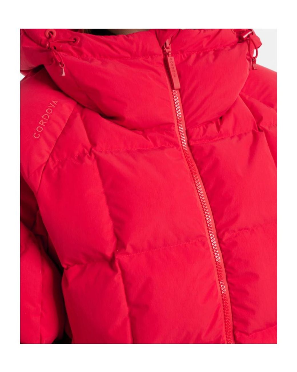 CORDOVA Red Oza Quilted Down Ski Jacket