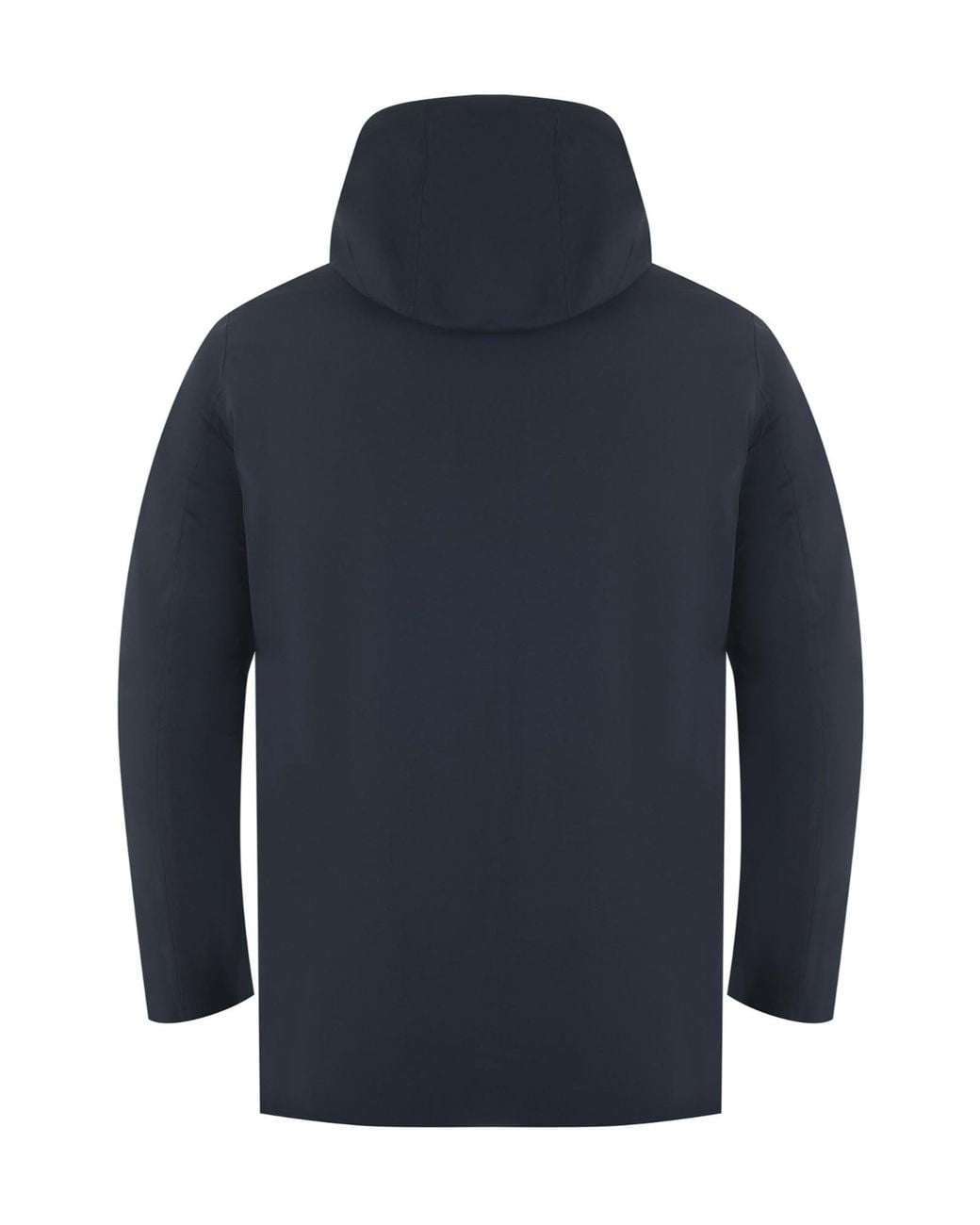 Rrd Blue Color Detachable Hooded Coat for men