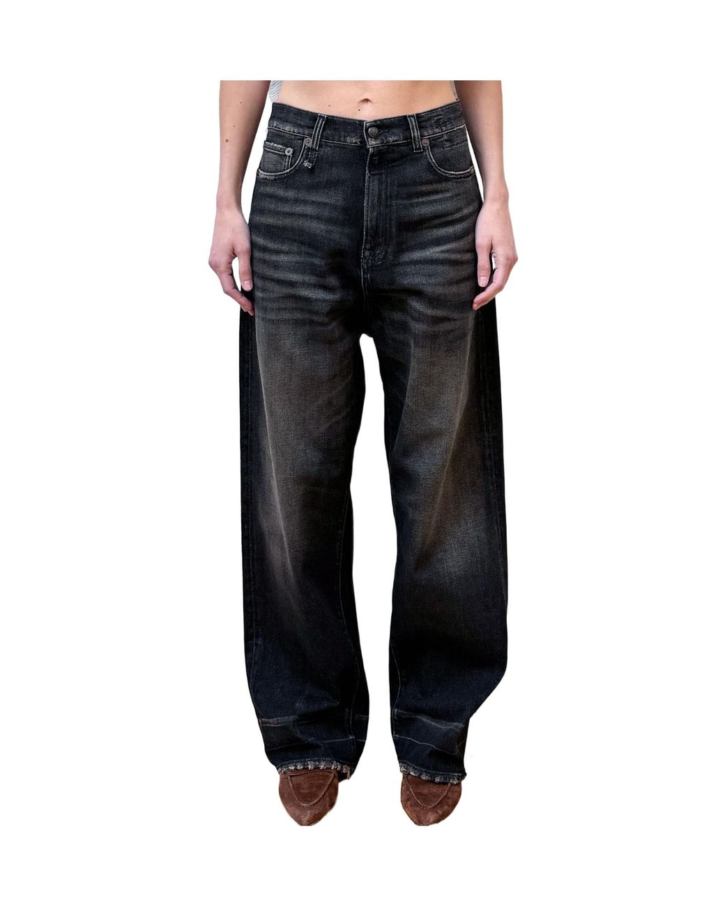 R13 Black Belt-Loop Jeans