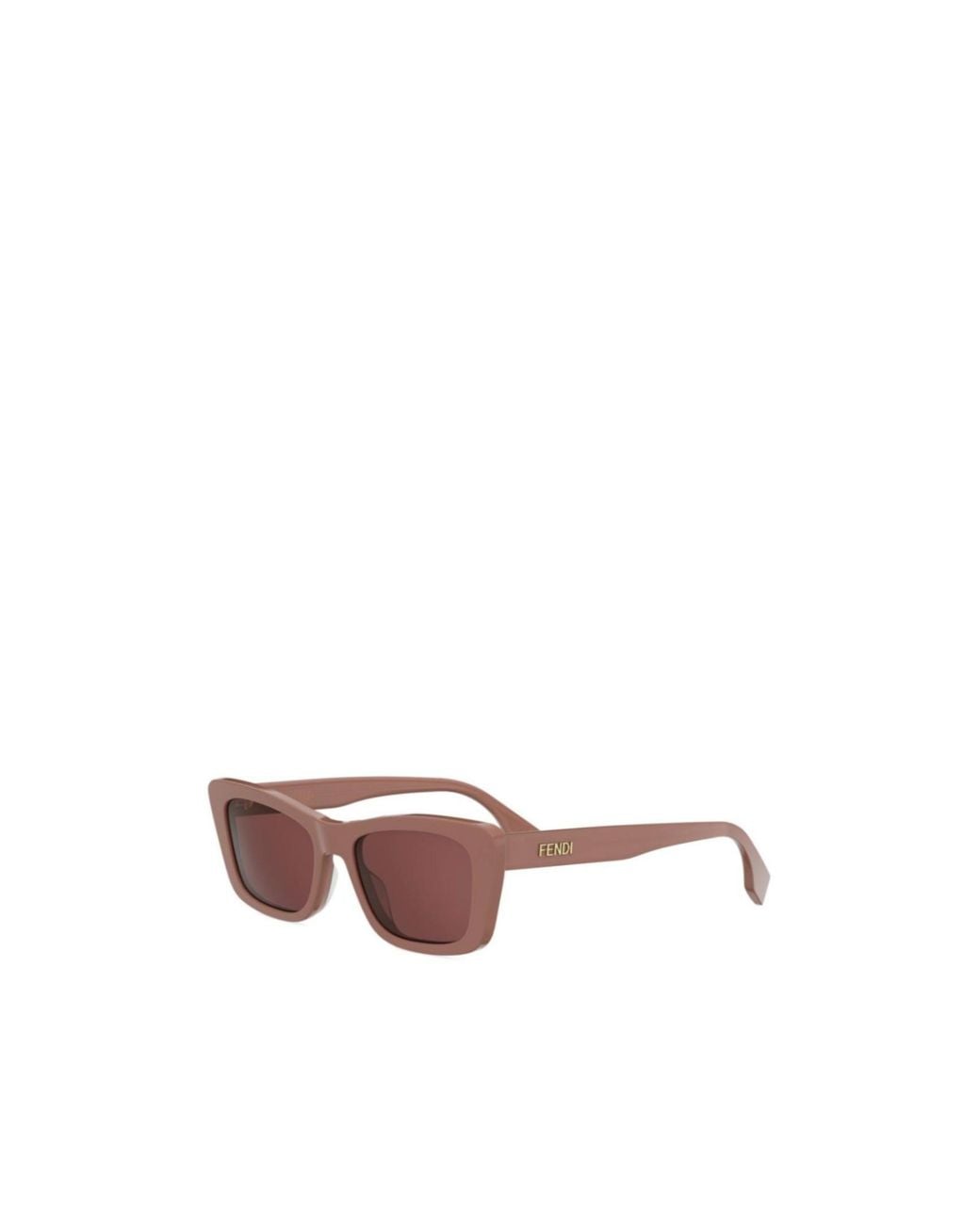 Fendi Pink Eyewear Butterfly Frame Sunglasses