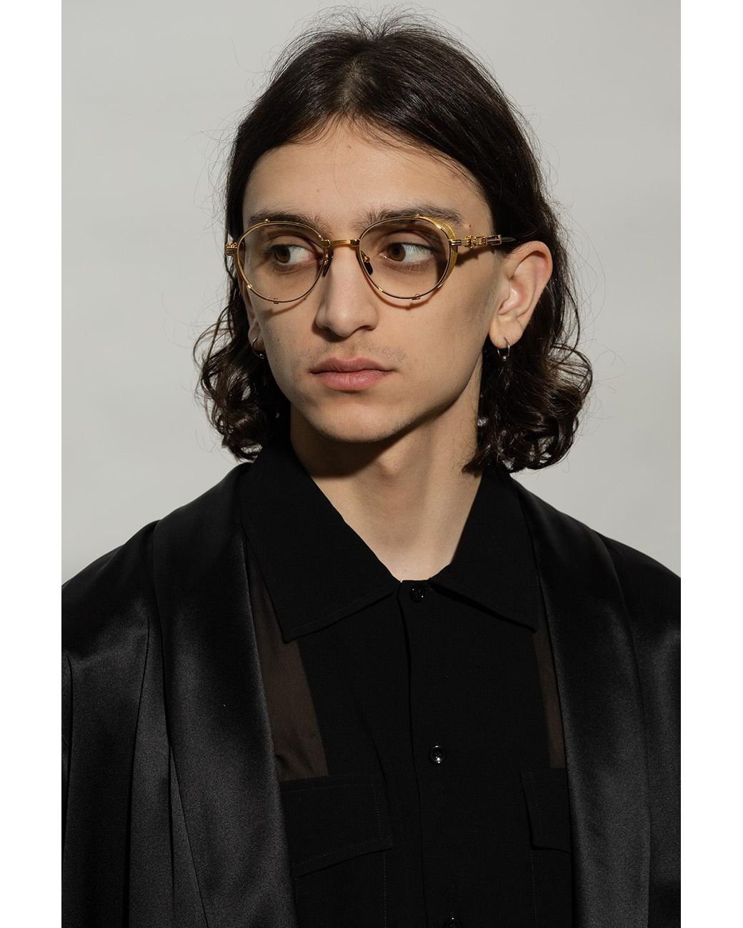Balmain Natural Eyewear Round Frame Glasses