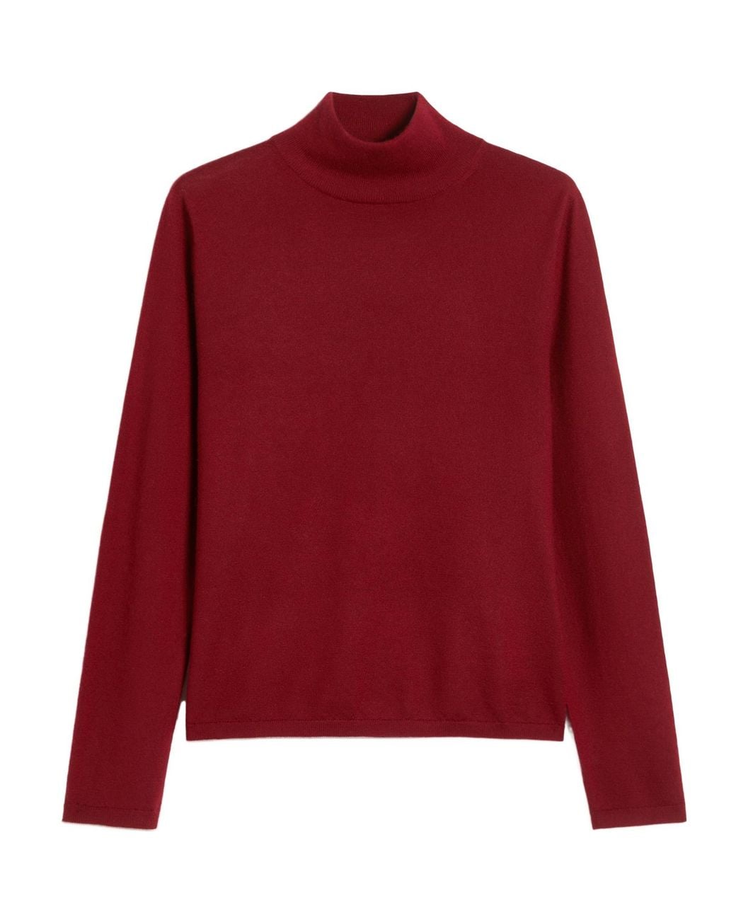 Max Mara Red Meana Turtleneck Knitted Jumper