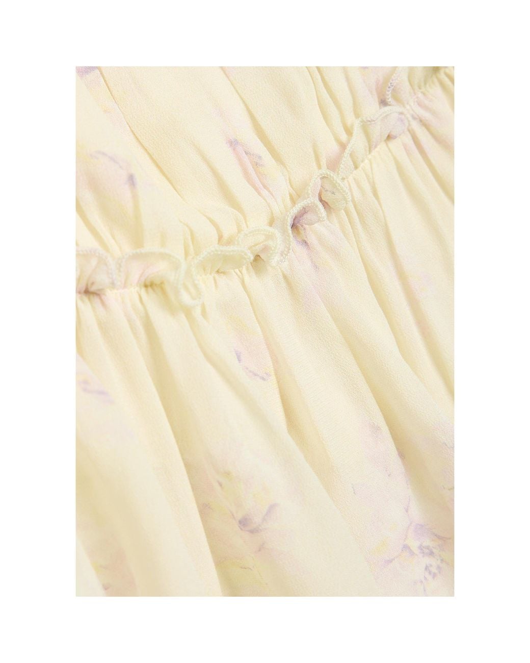 LoveShackFancy White Floral Print Top