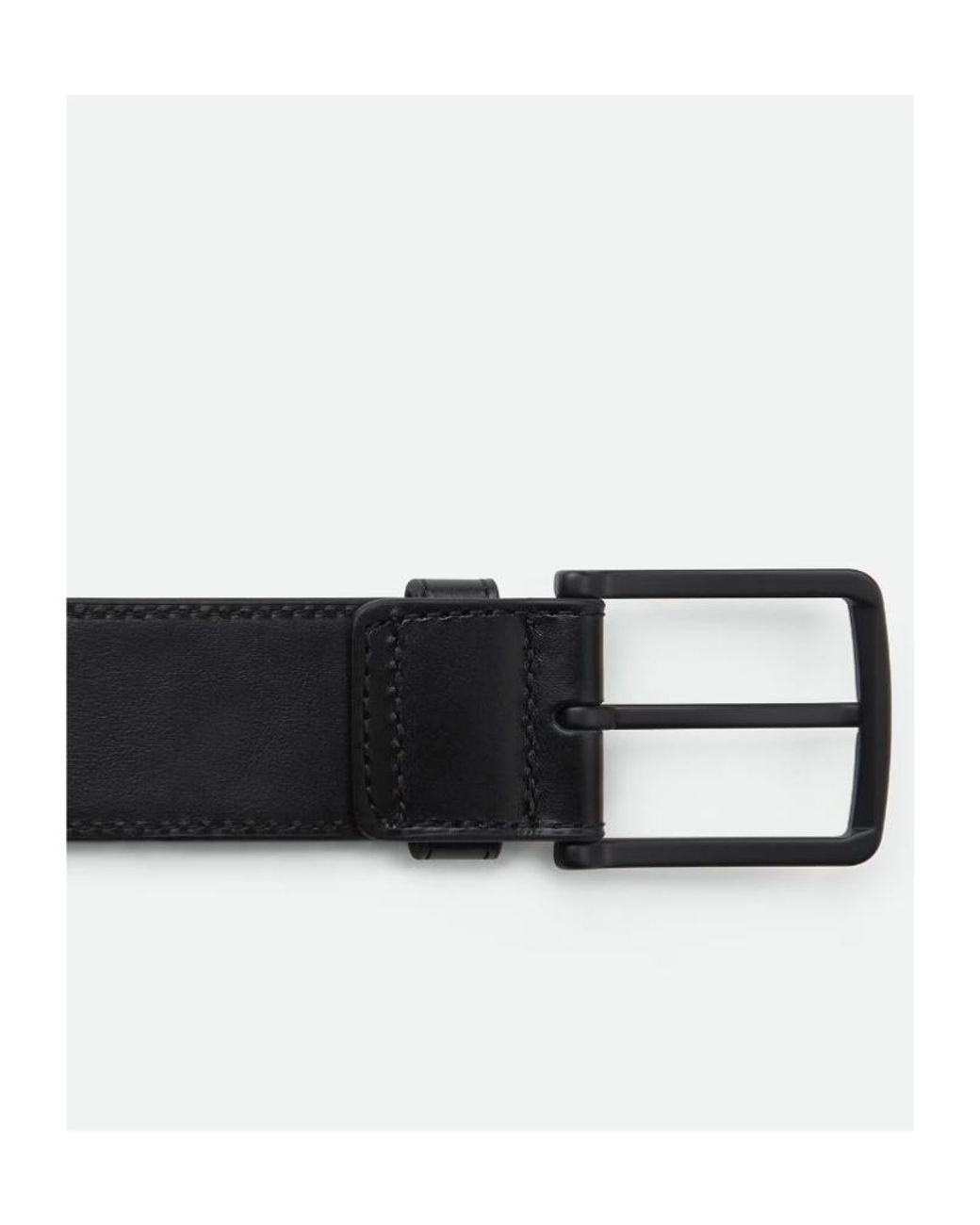 Bottega Veneta Black Woven Buckled Belt for men