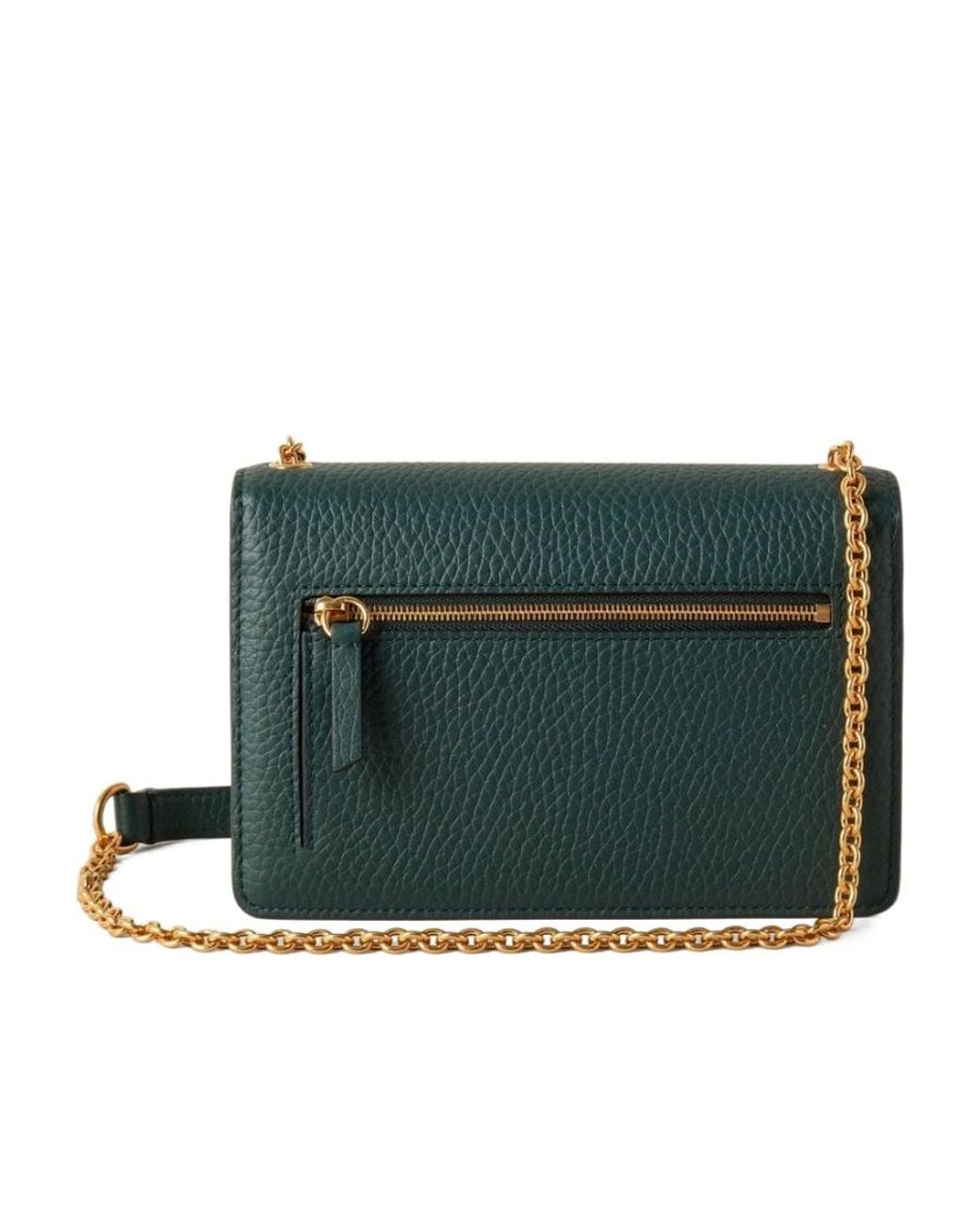 Mulberry Green Darley Chain-Linked Crossbody Bag