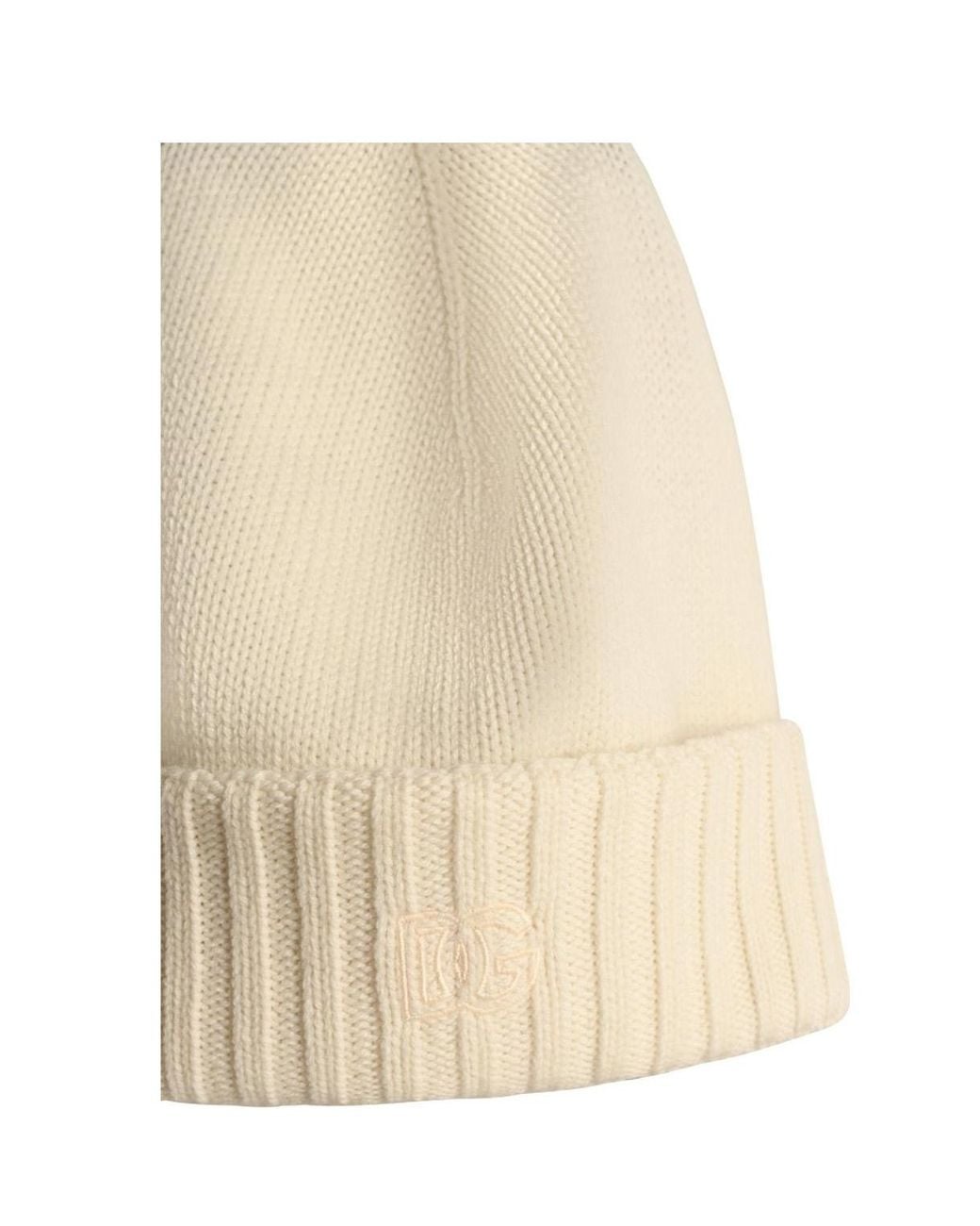Dolce & Gabbana Natural Cashmere Beanie