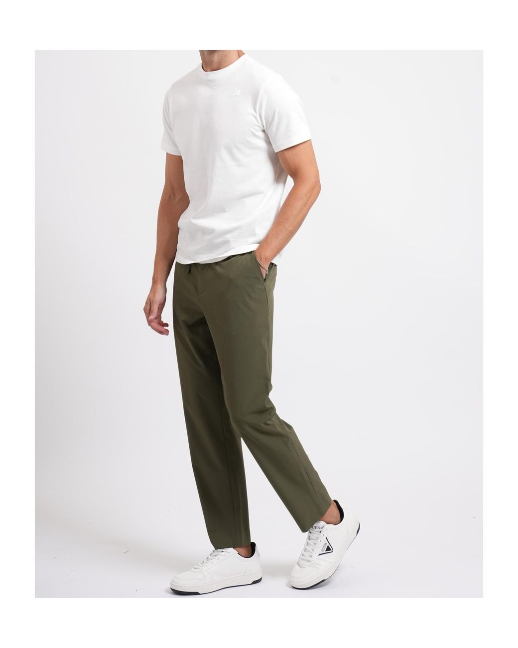 Boss Gray Trousers With Belt Loops for men