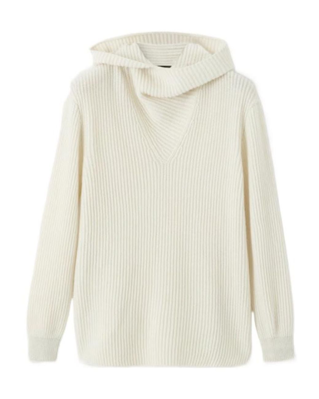 Loro Piana White Juniper Scarf Sweater