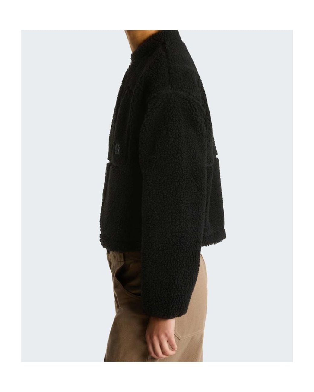The North Face Black Teddy-Texture Zip-Up Jacket