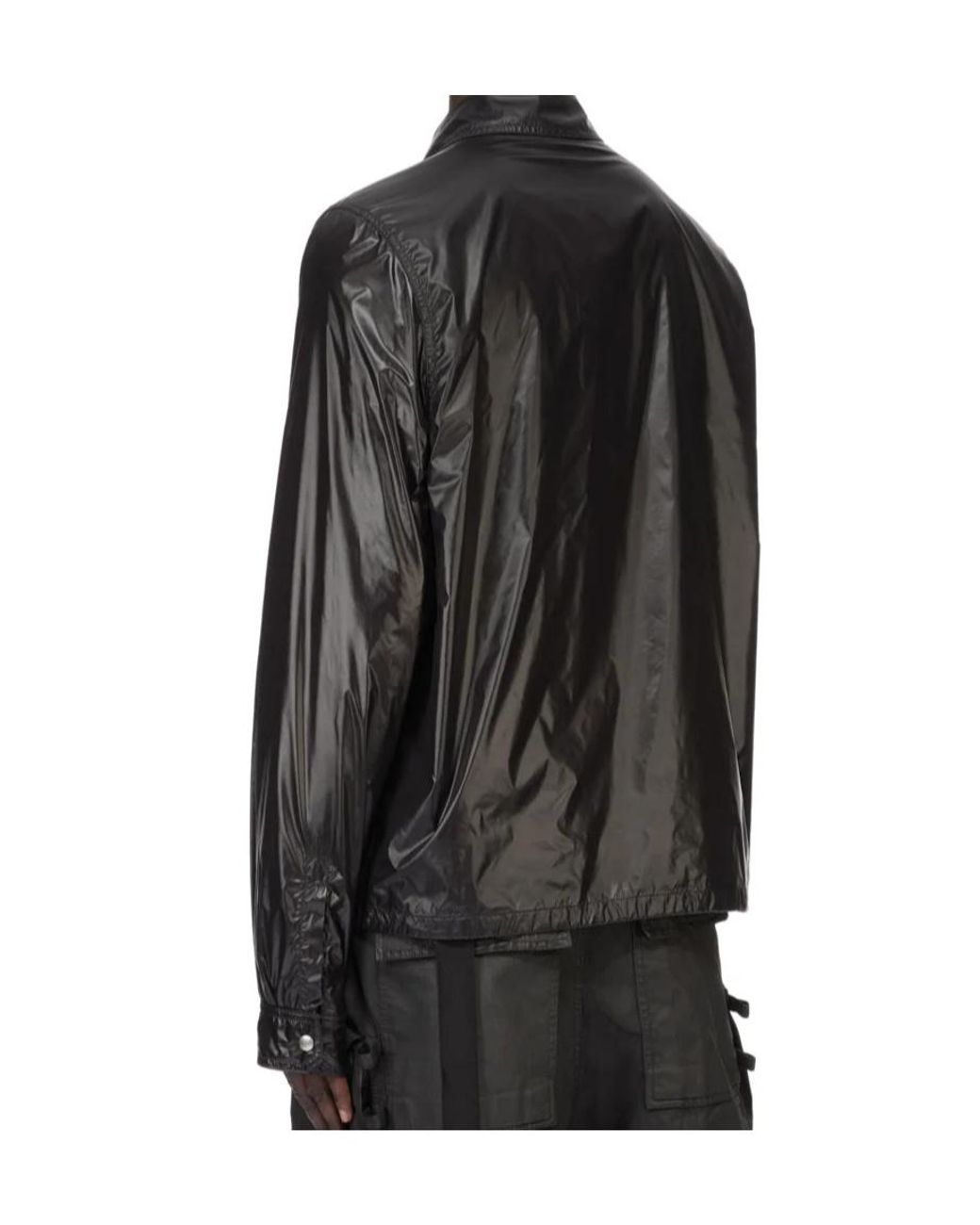 Rick Owens Black Zip-Up Jacket for men
