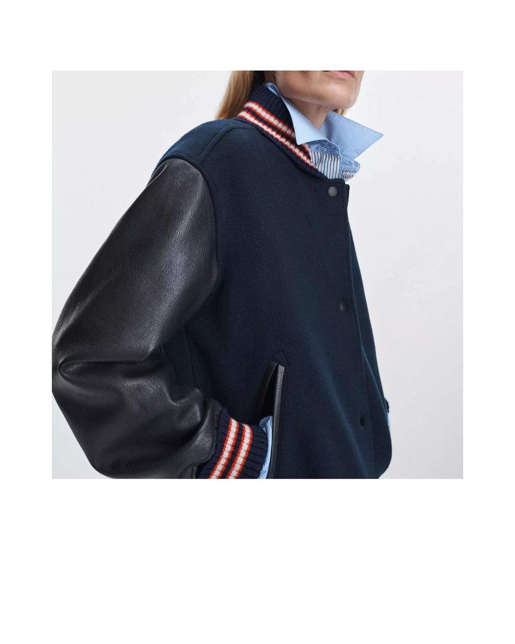Rag & Bone Blue Long-Sleeved Jacket