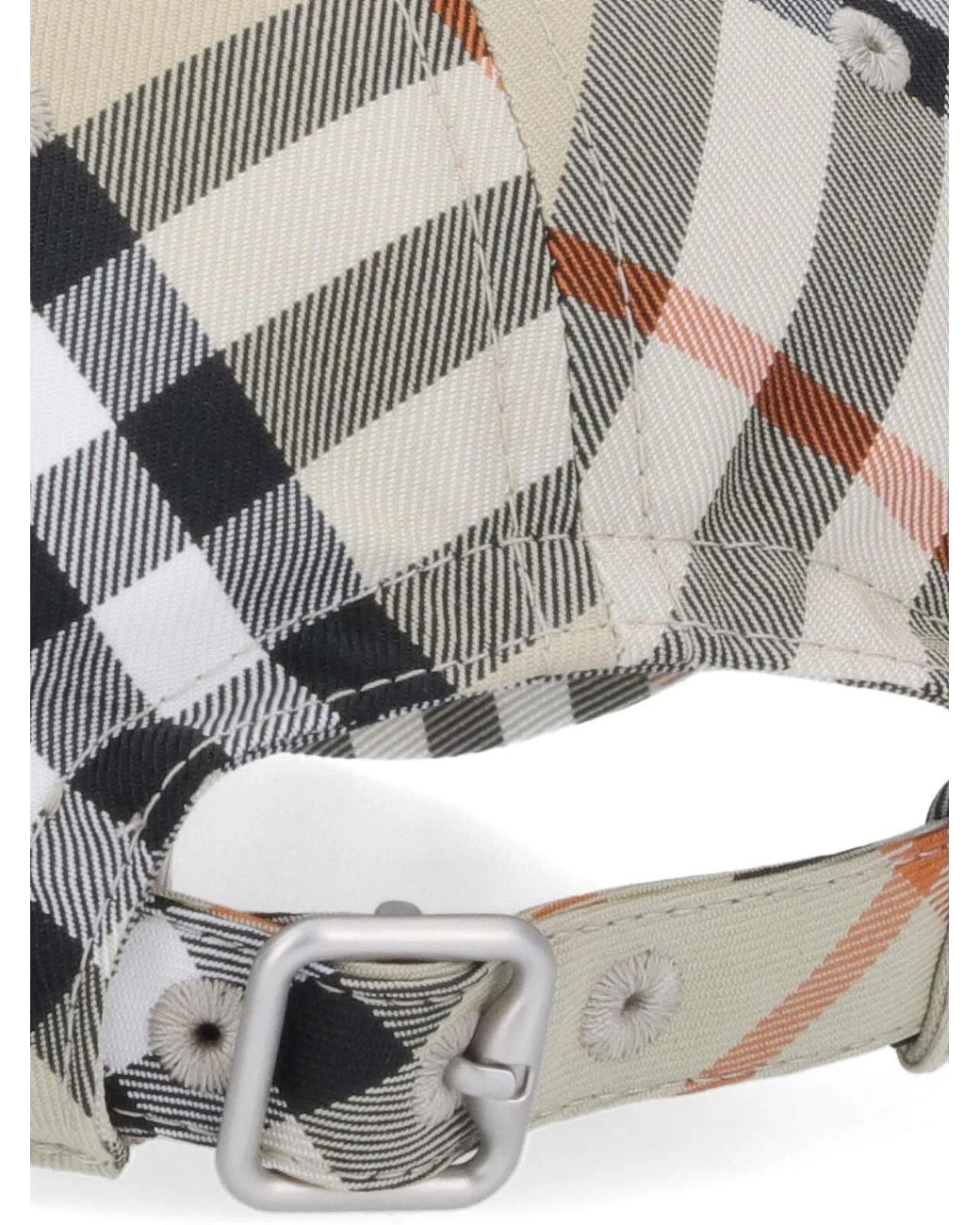 Burberry Multicolor Check Printed Baseball Cap