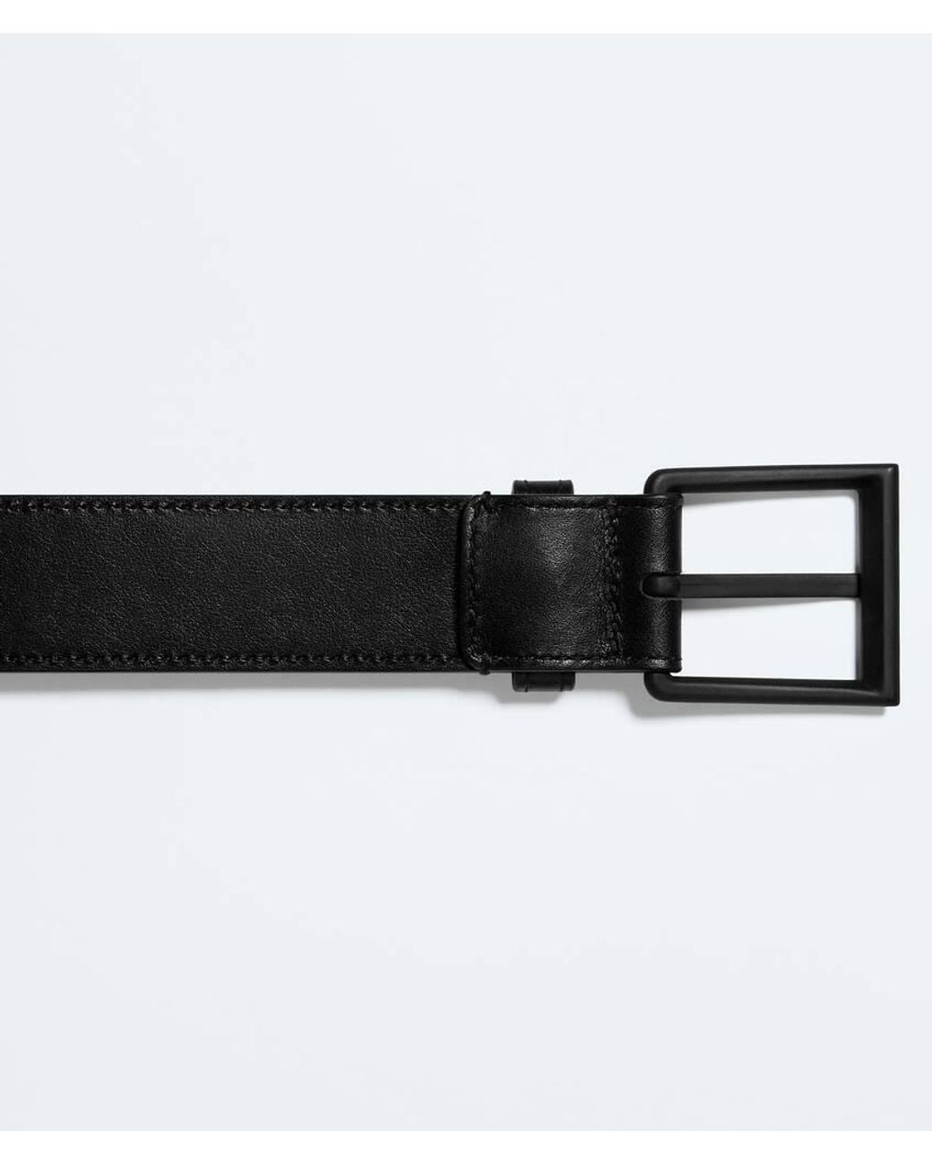 Bottega Veneta Black Intrecciato Belt for men