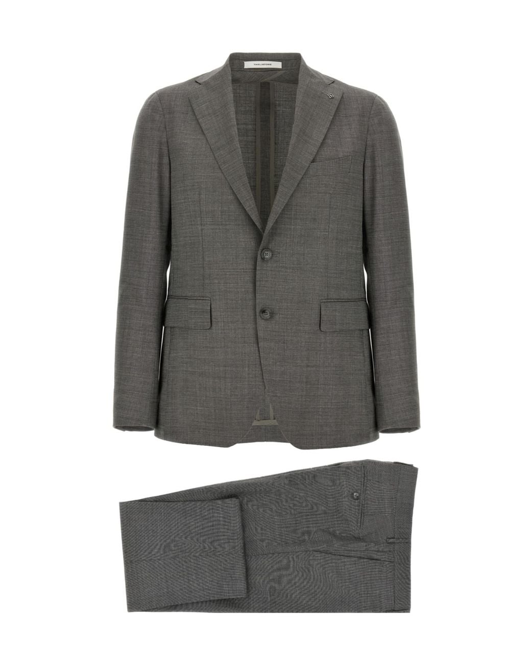 Tagliatore Gray Single-Breasted Tailored Suit for men