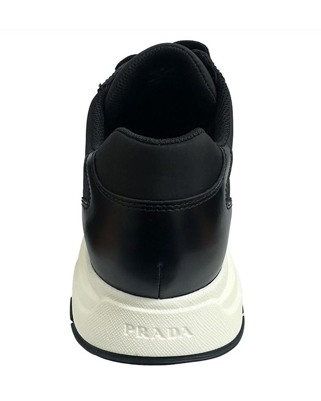 Prada Black Round-Toe Sneakers for men