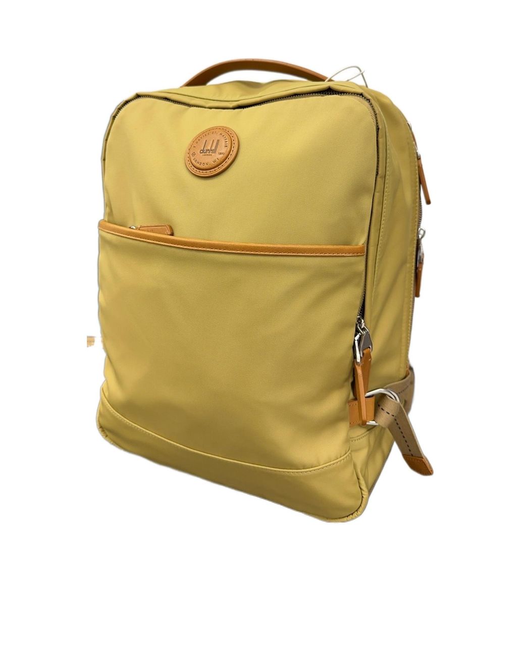 Dunhill Green Logo Zip Backpack for men
