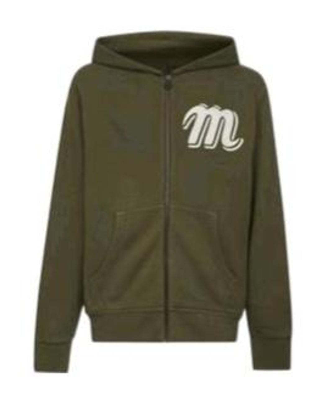 Moncler Green Long-Sleeved Hooded Sweatshirt for men