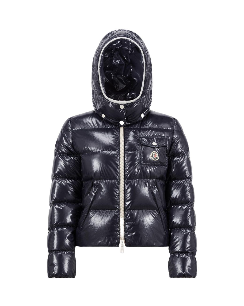 Moncler Blue Andro Zip-Up Padded Jacket