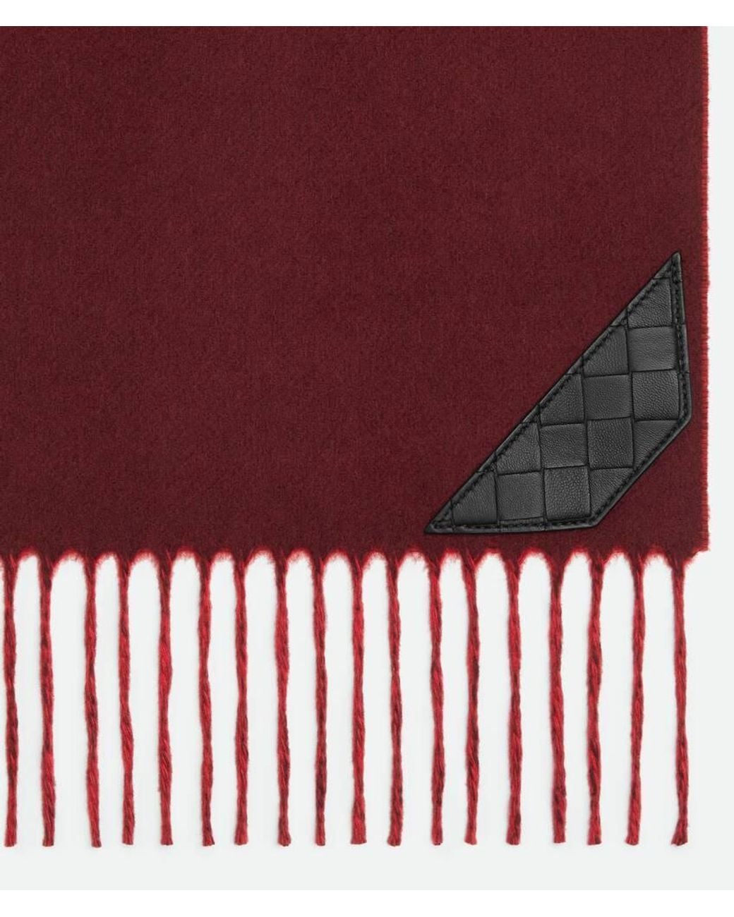 Bottega Veneta Red Bi-Color Cashmere Scarf