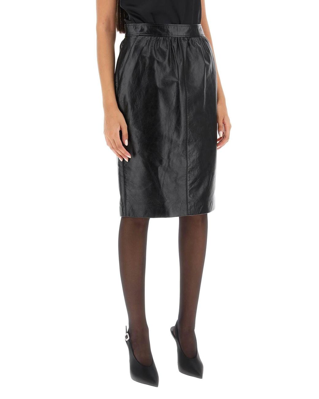 Saint Laurent Black High Waist Skirt