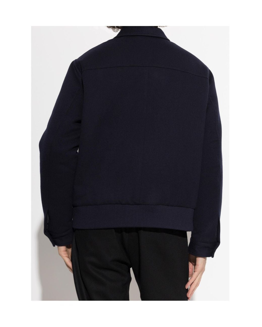 Kiton Blue Long-Sleeve Casual Jacket for men