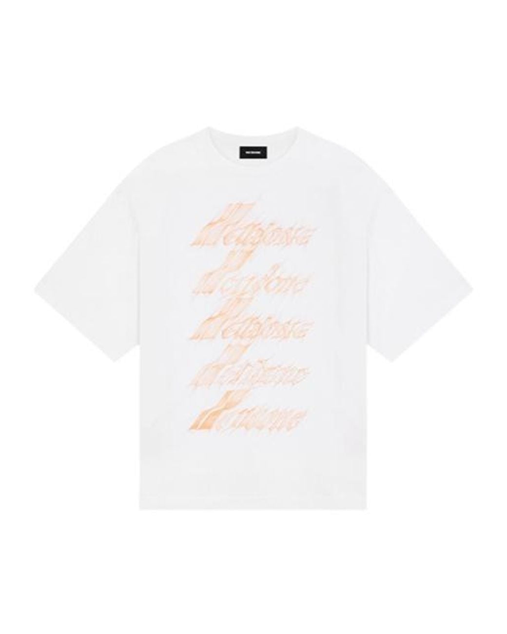 we11done White Logo Print T-Shirt