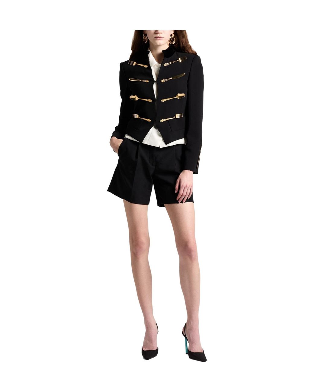 Burberry Black Wool Shorts