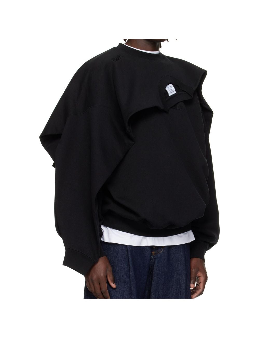 Vetements Blue Decorative Trim Sweatshirt for men