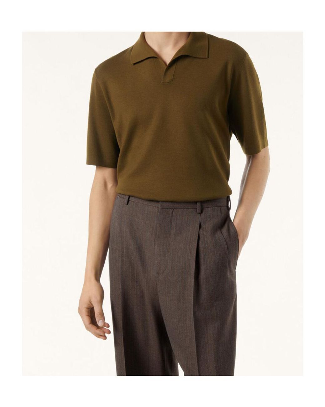 Loro Piana Green Empire Polo Shirt for men