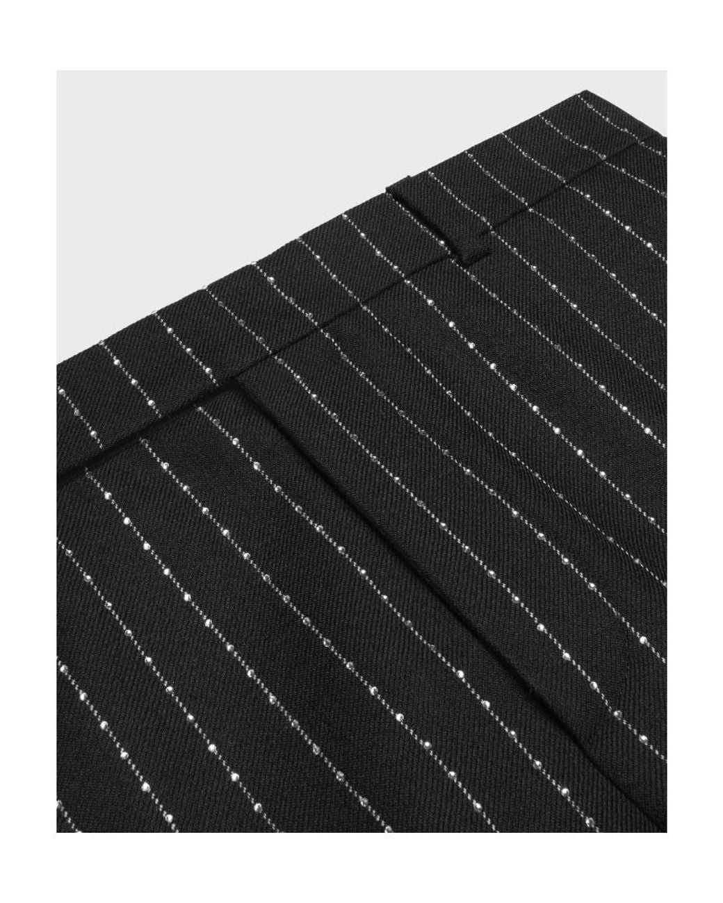 Céline Black Embroidered Flared Pants for men