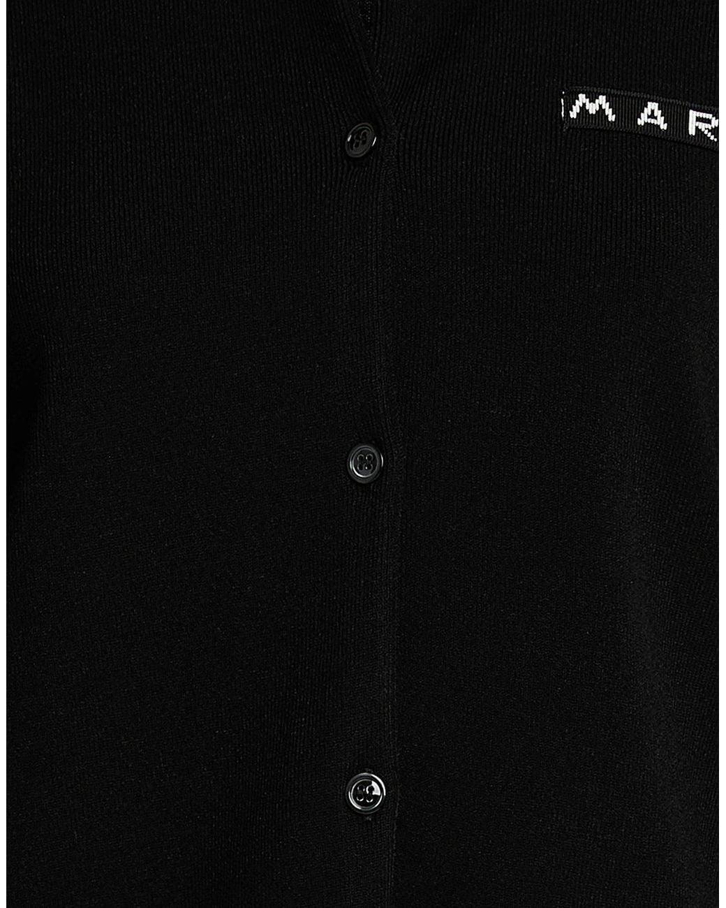 Marni Black Cardigan Viscose, Polyamide, Elastane