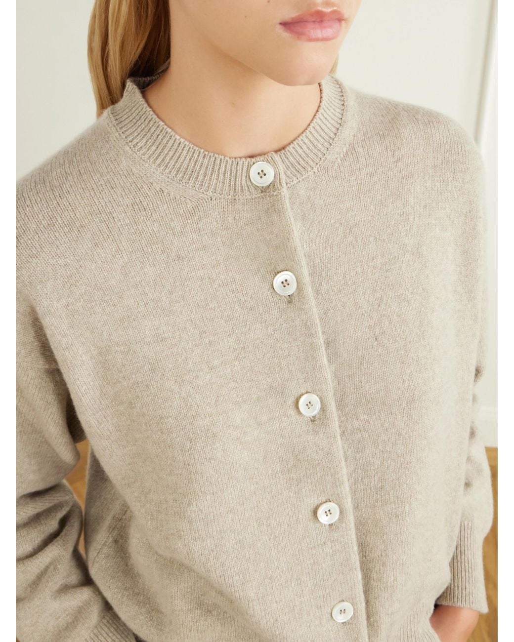 &Daughter Natural Ada Wool Cardigan