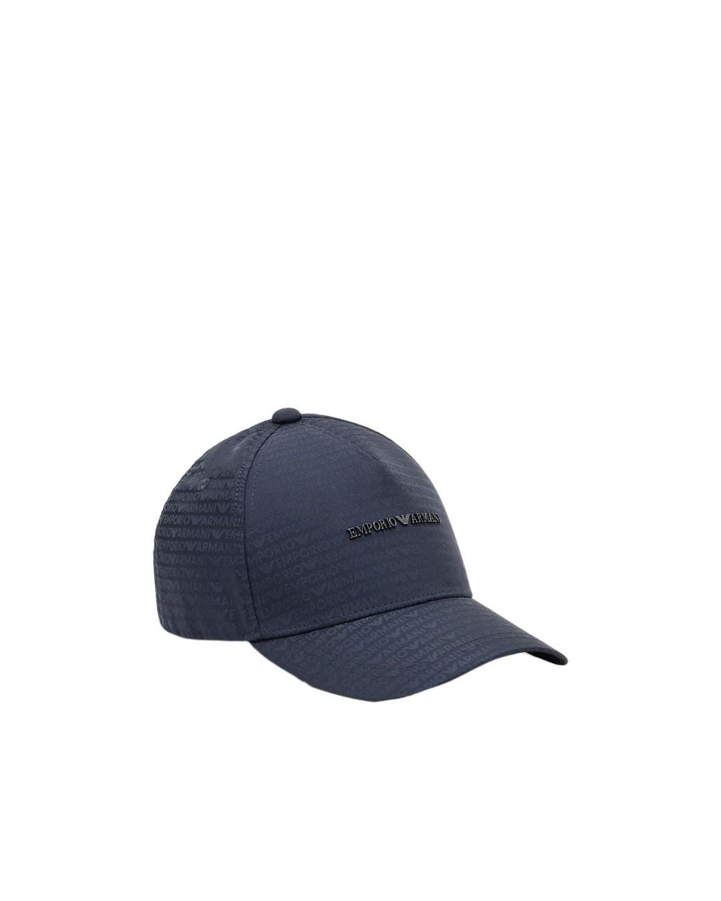 Emporio Armani Blue Logo Lettering Baseball Cap for men
