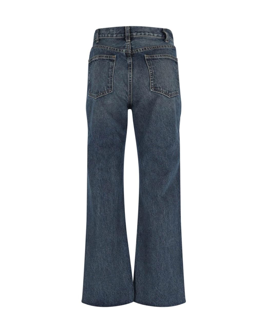 Nili Lotan Blue High Waist Denim Trousers