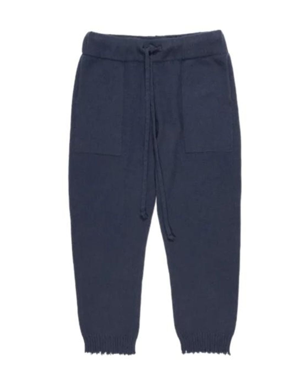 Uma Wang Blue Drawstring Pocket Ankle Pants