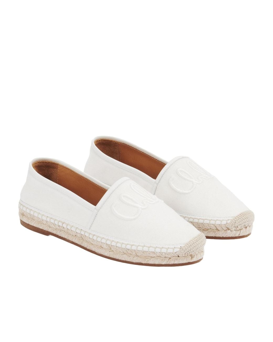 Chloé White Chloé Isla Espadrilles