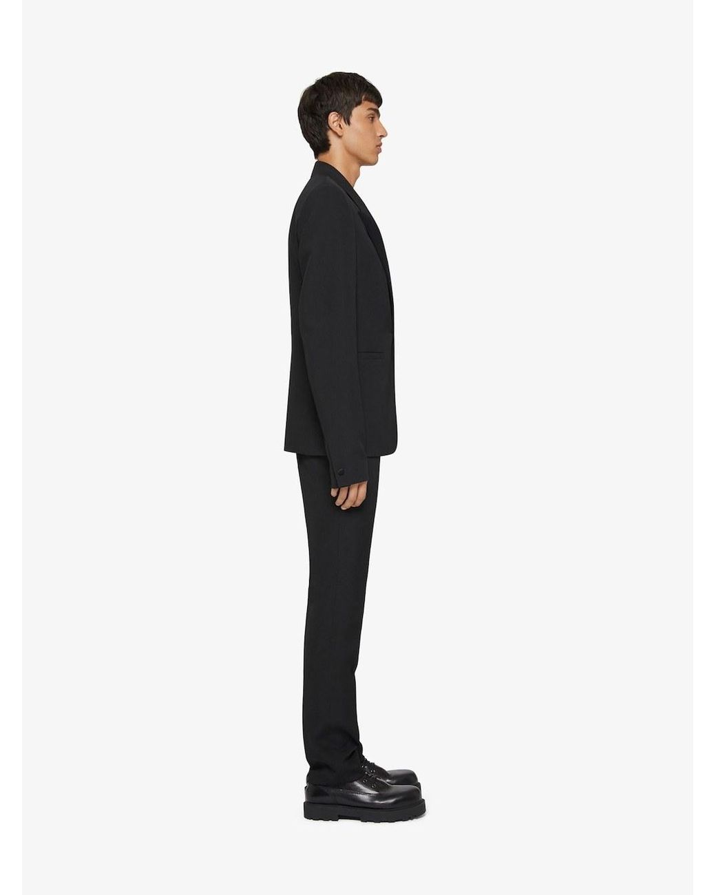 Givenchy Black Single-Breasted Slim-Fit Jacket for men