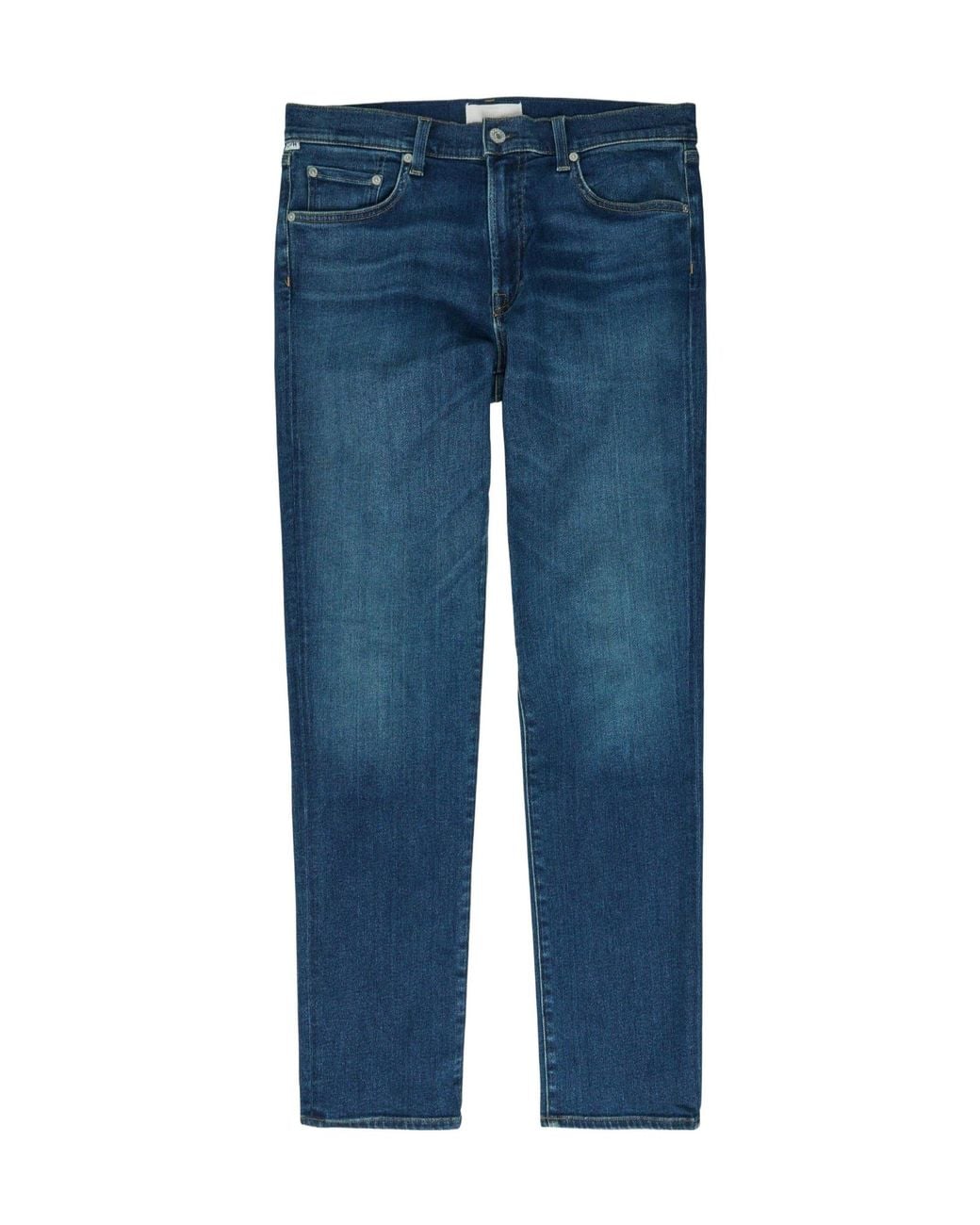 Citizens of Humanity Blue Wash-Treated Slim-Fit Straight-Leg Jeans for men