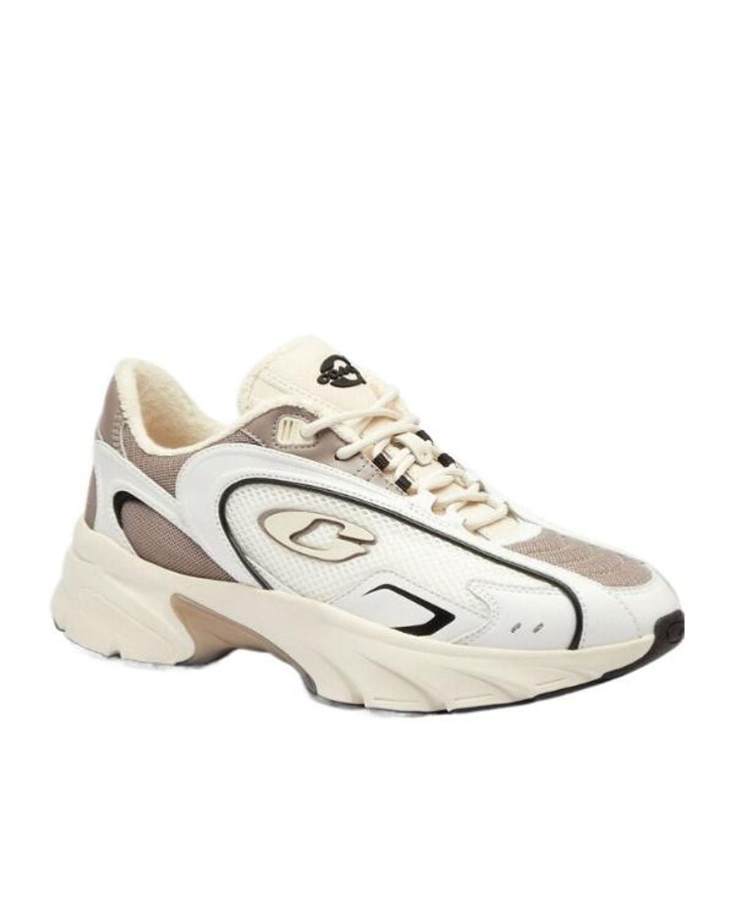 COACH White Logo-Detail Sneakers for men