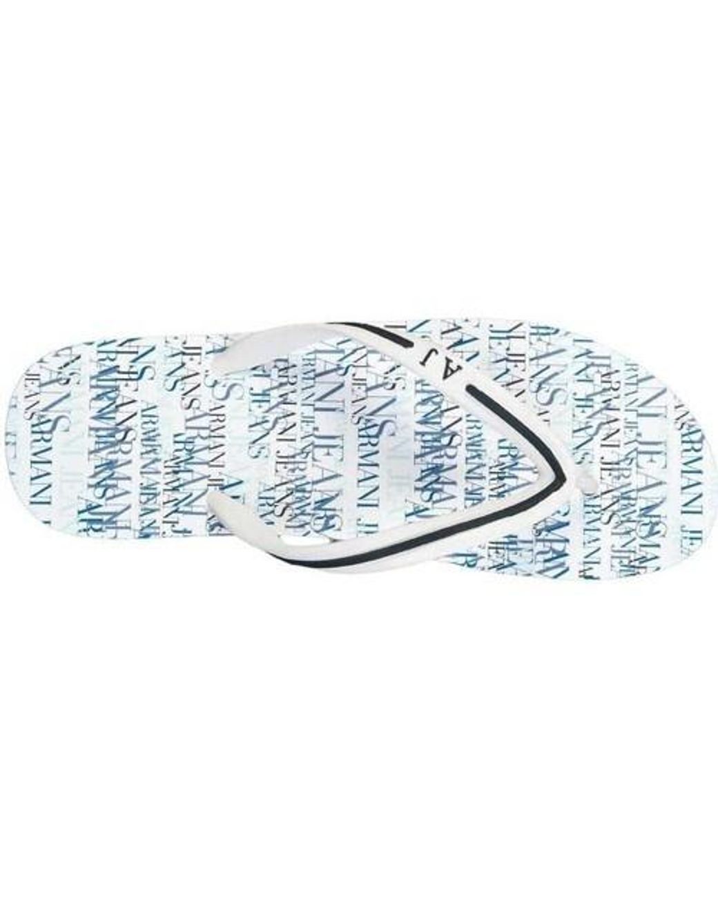 Armani Jeans White Logo Details, Flip-Flops for men