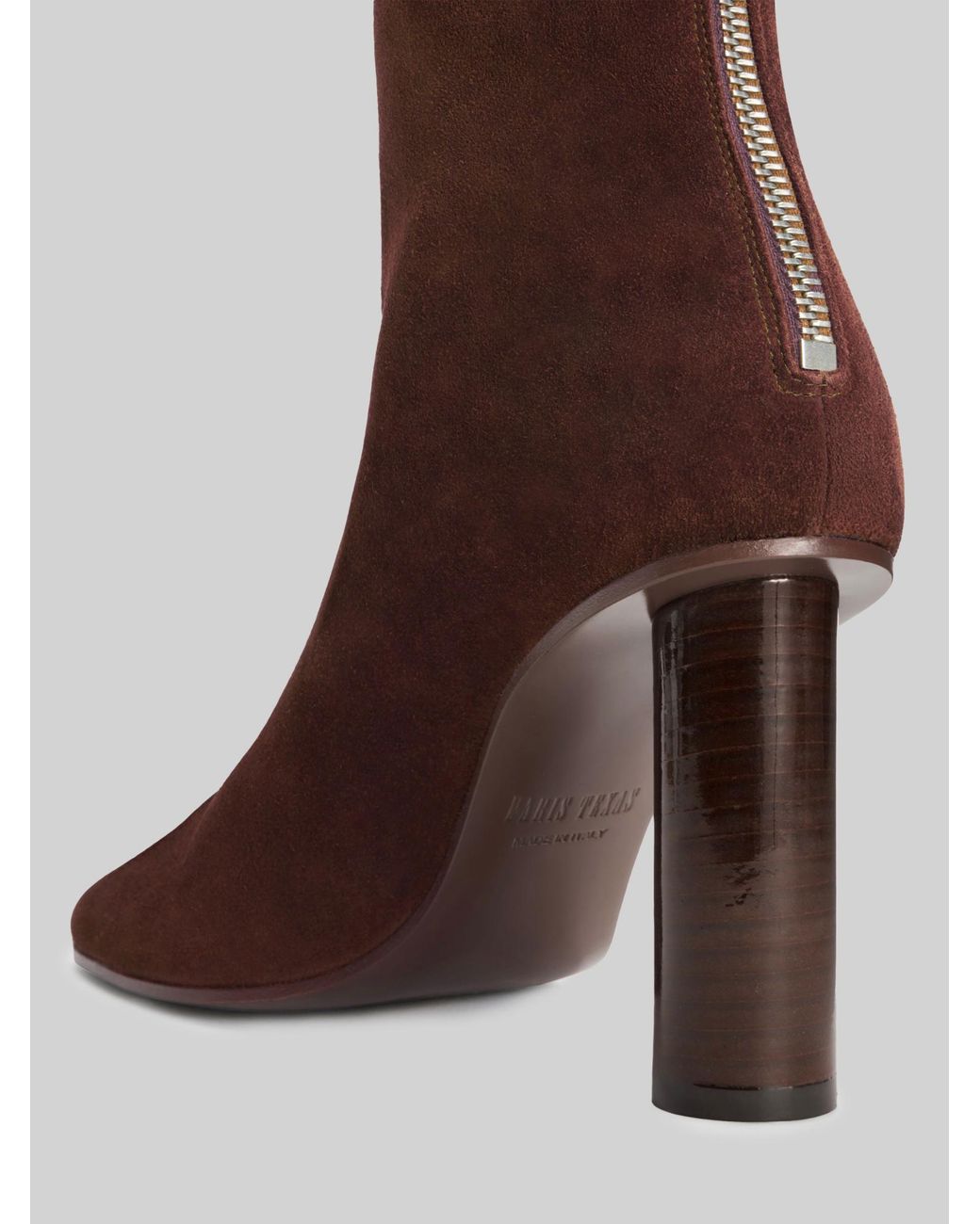 Paris Texas Brown Alice Heeled Ankle Boots