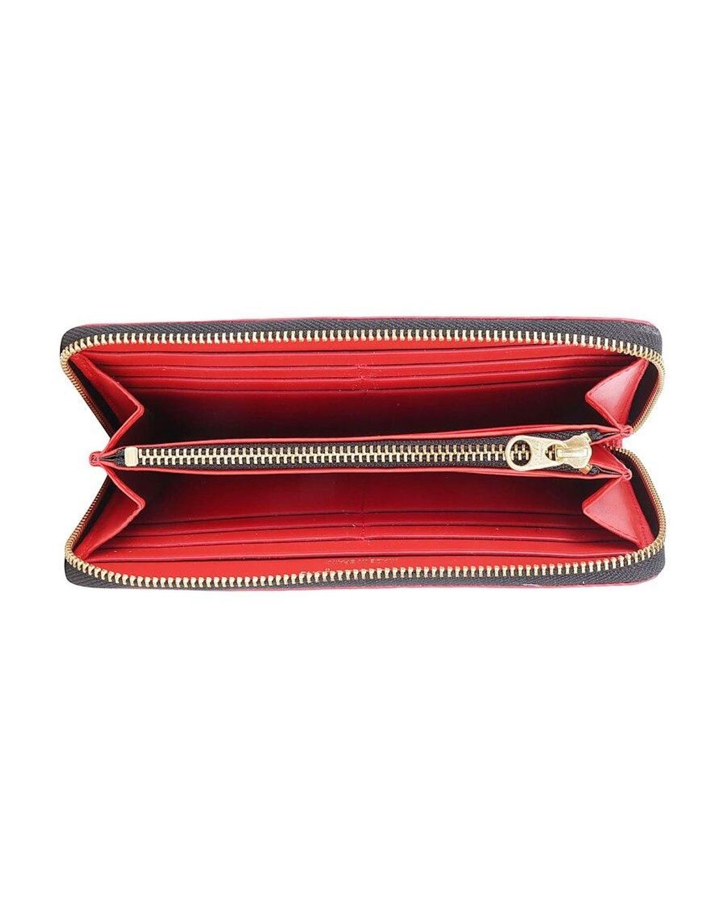 Comme des Garçons Red Comme Des Garçons Wallet Logo Printed Zipped Wallet for men