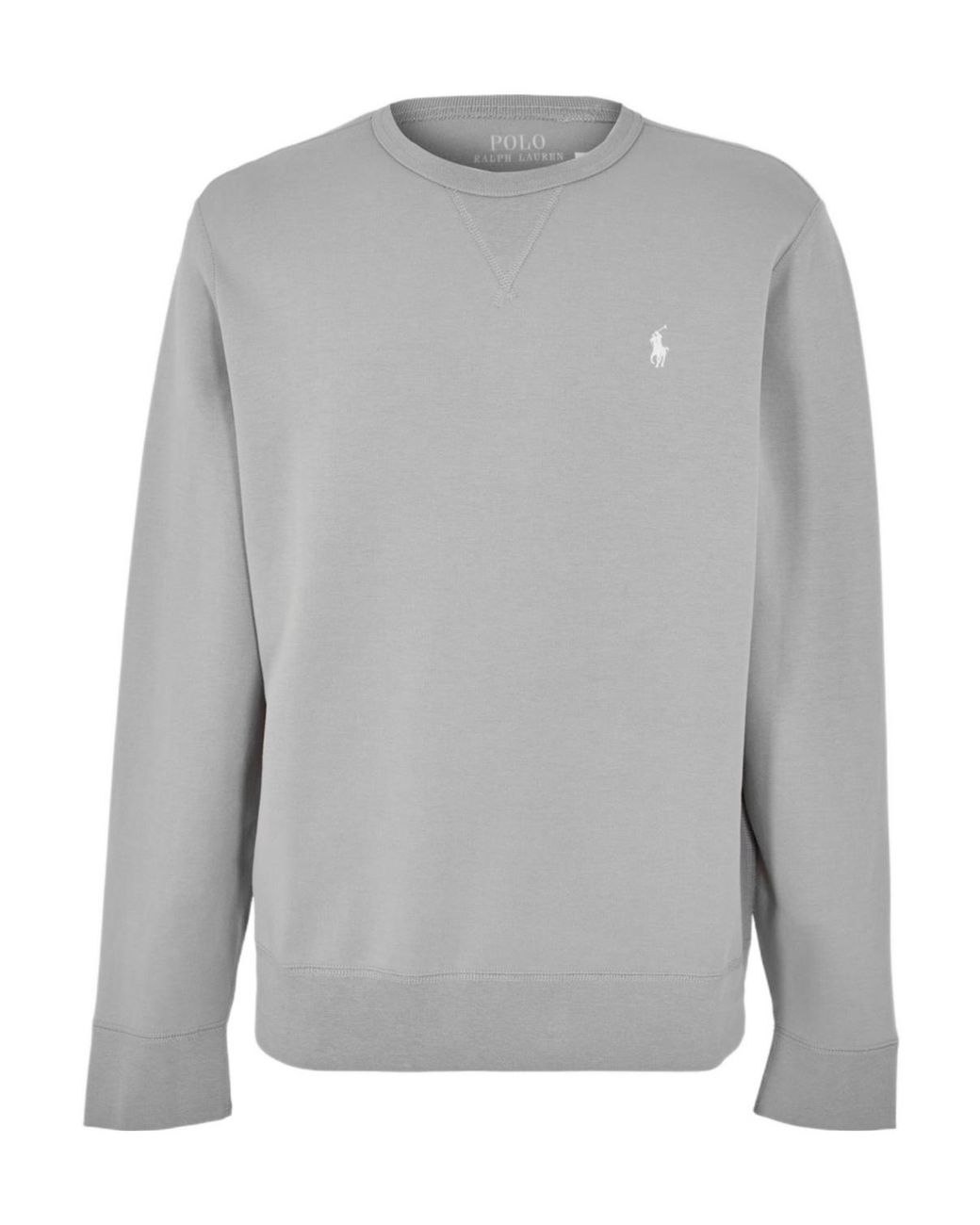 Polo Ralph Lauren Gray Logo Crew Neck Tech Sweatshirt for men