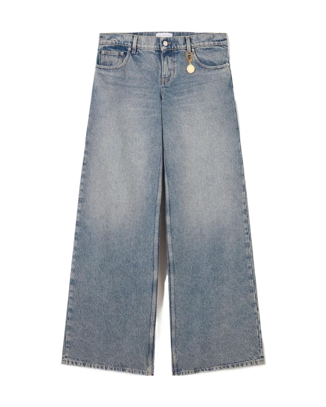 Stella McCartney Blue Vintage Wash Wide-Leg Jeans