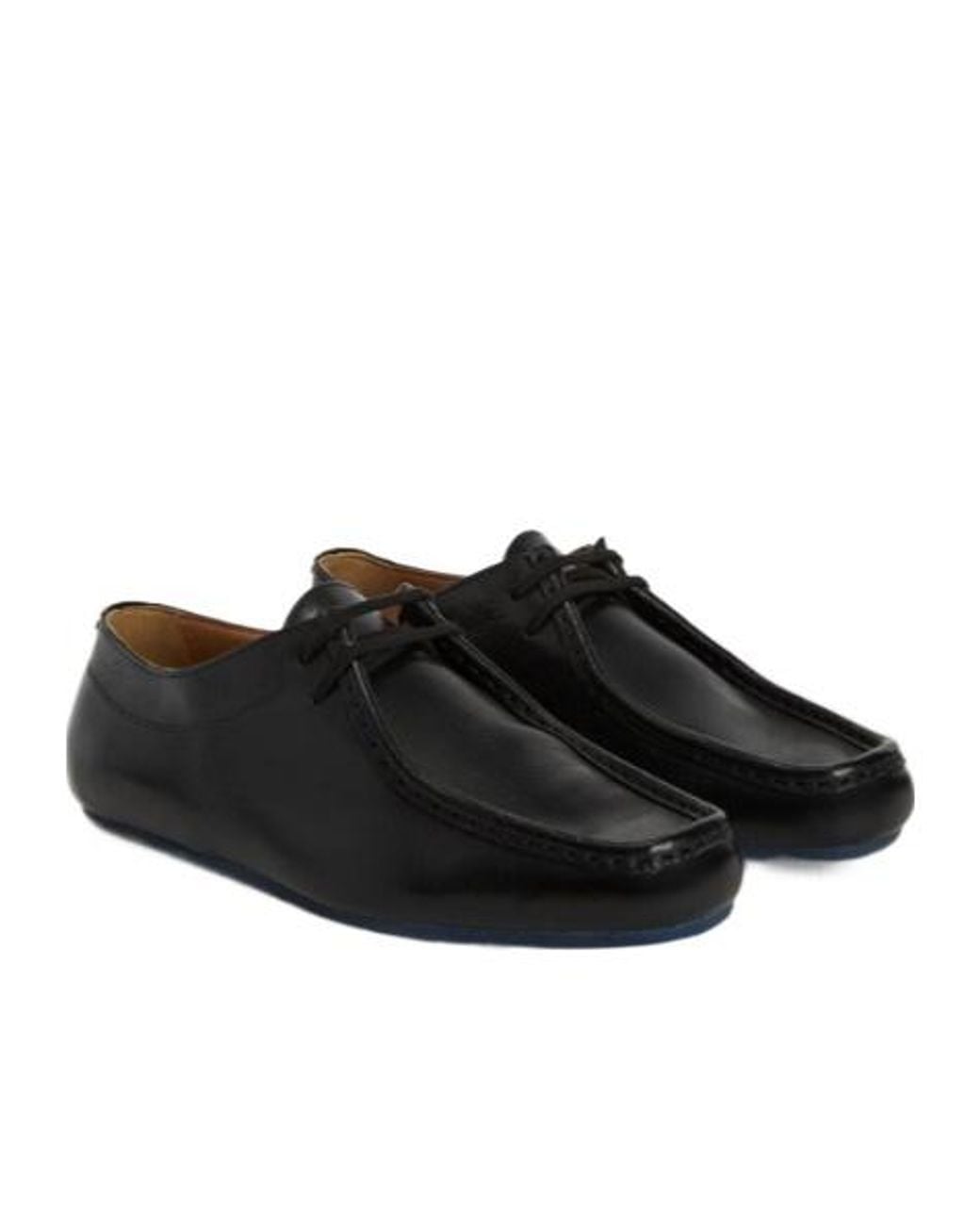 Jil Sander Black Moccasin Lace-Up Shoes