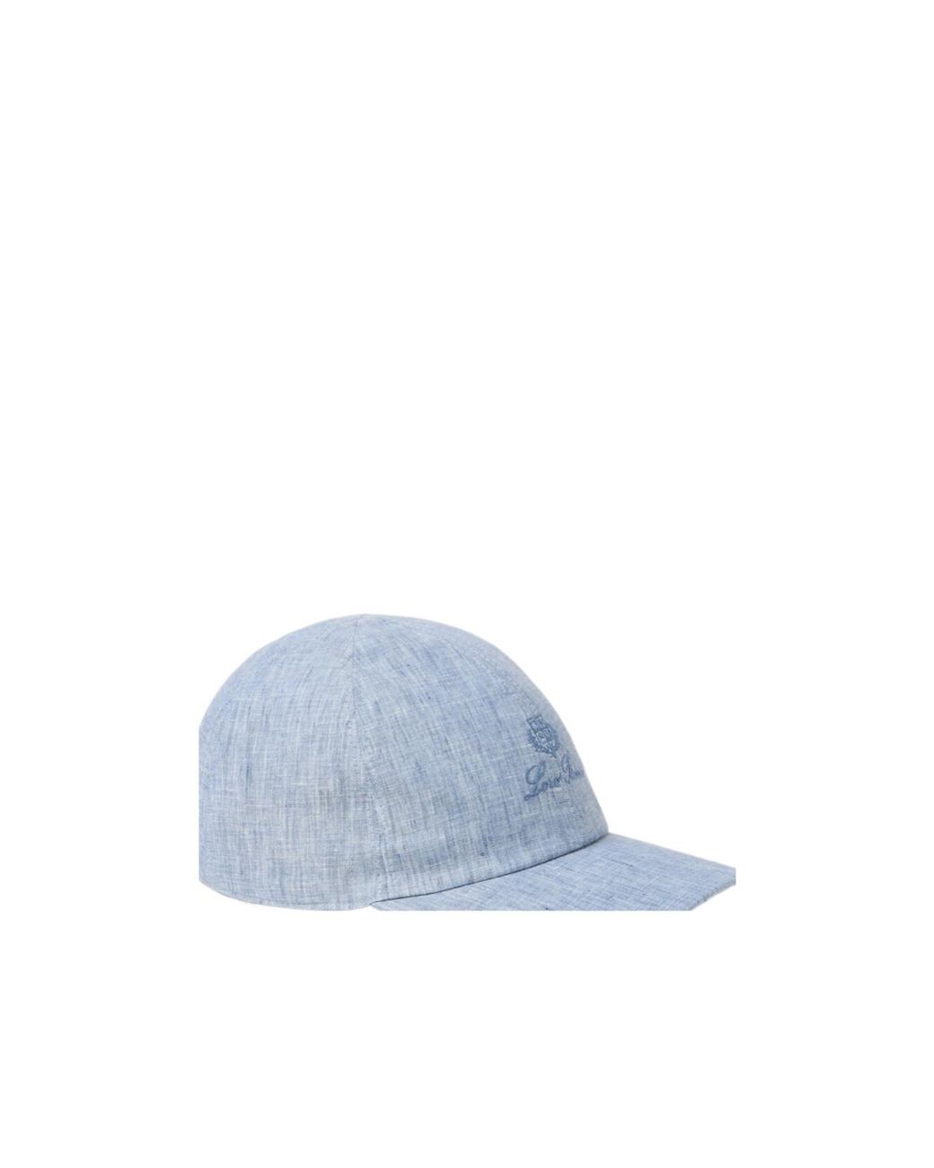 Loro Piana Blue Baseball Cap for men